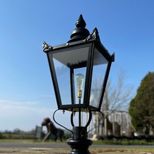 USED Ex-Display Large Black Victorian Lantern - 900mm