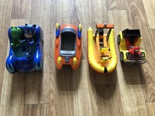 PJ Masks, Paw Patrol And Fireman Sam Vehicles- Cat Car Quad Bike Neptune