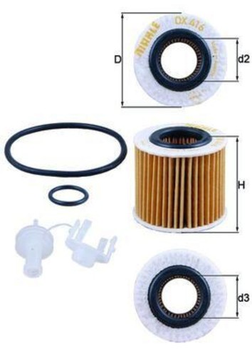 Mahle oil filter for - , toyota