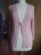 Wallis Size L Pink Lace Knit