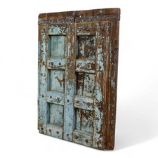 Pair of Antique Vintage Indian Doors Shutters