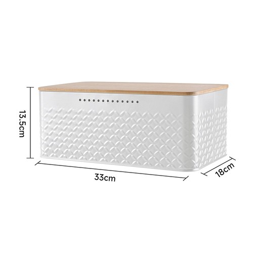 Large metal bread bin food - metal,