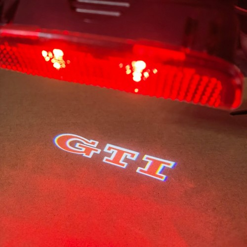 2pcs red gti badge door - 2pcs,