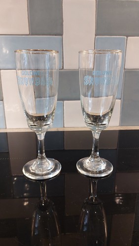 Pair vintage gilded edge - vintage,