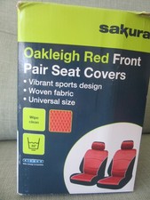 MGF and MGTF Red/Black Pair of Front Seat and Headrest Covers