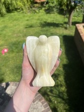 Green Onyx Guardian Angel Crystal Carving