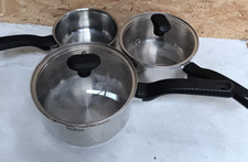 Tefal Comfort Max 3 Peice Stainless Steel Set – Durable Cookware for Cooking