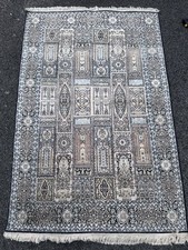 Vintage Persian Silk Rug 125cm