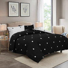 Luxury Reversible Duvet Cover Quilt Cover Bedding Set Single Double King Size UK