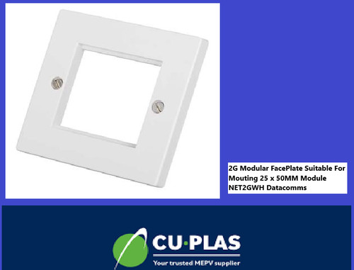 Modular faceplate suitable - 2g,