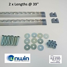 2 x 39" UNWIN KOLLER Surface Rail Track Camper Motorhome Van Minibus Seat G