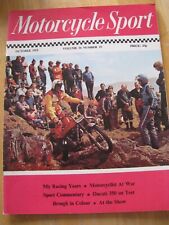 MOTORCYCLE SPORT MAGAZINE OCT  1975 MOTORCYCLIST AT WAR DUCATI 350 BROUGH COLOUR