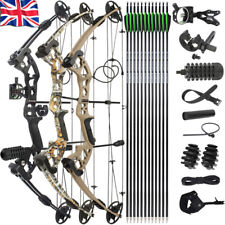 Compound Bow Set 30-55lbs Carbon Arrows Fishing Hunting Adults Archery Target