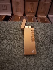 Vintage Dunhill Rollagas Lighter  Barley design  gold Color D mark