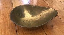 Antique brass scale pan - brass,