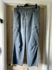 Rohan Women’s Milestone Cargo Trousers Size 16, Regular Leg Light Grey Wash