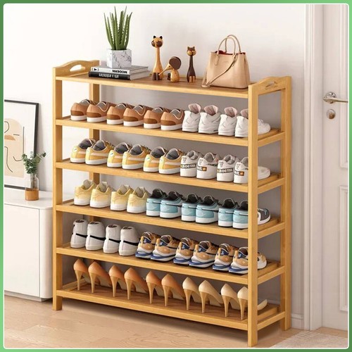 Tier wooden shoe rack - 4/5/6,