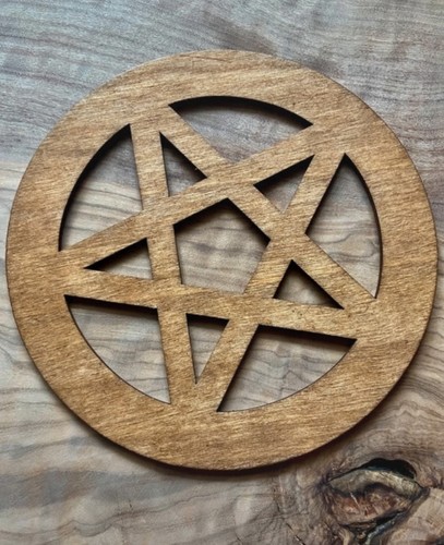 Rustic wooden coaster - wooden,