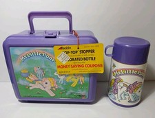 New With Tag Old Vintage My Little Pony Lunch Box & Thermos Aladdin Lunch Box