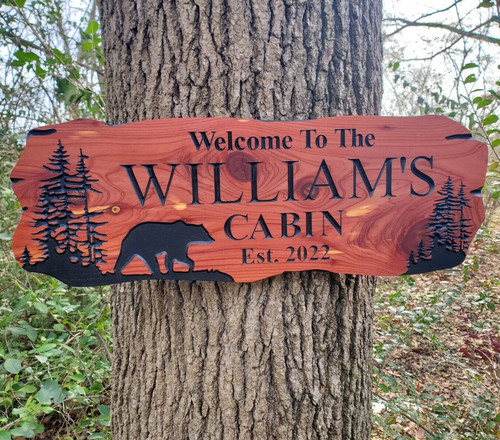 Custom cabin sign - custom,