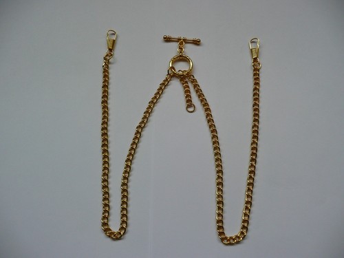 Unusual double albert gold - unusual,