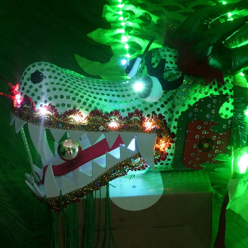 Chinese style dragon dance - chinese,