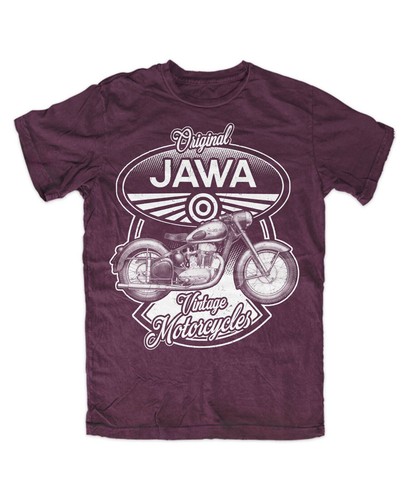 Jawa shirt burgundy m2 - t-shirt,