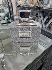 Silver Glitter Perfume Bottle