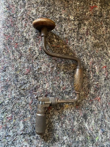 Vintage hand brace drill - vintage,