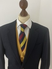 JACK WILLS x MOON Mens Size 36” Plain Blazer Jacket Navy Blue Wool