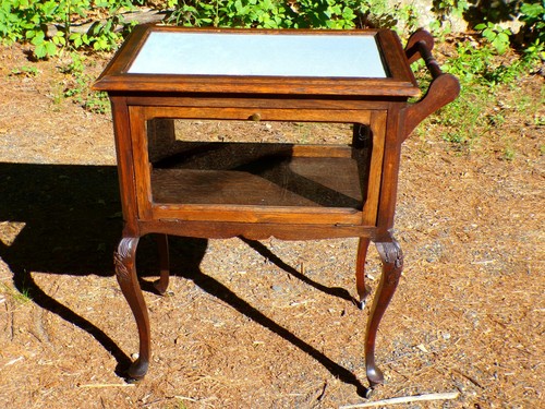 Antique solid oak - antique, vitrine