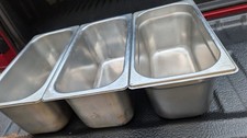 3x 1/3 GN Stainless Steel