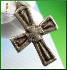 ✅ ULTRA RARE FIND KNIGHTS TEMPLAR SILVER CROSS  -  11th - 14th CENTURY