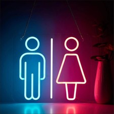 Toilet Neon Wall Sign Dimmable