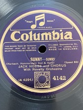 78rpm Columbia 4242 Binnie Hale: D’ye Live Me? / Jack Hobbs: Sunny 1926!