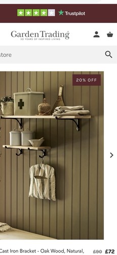 Garden trading oak shelf - garden,