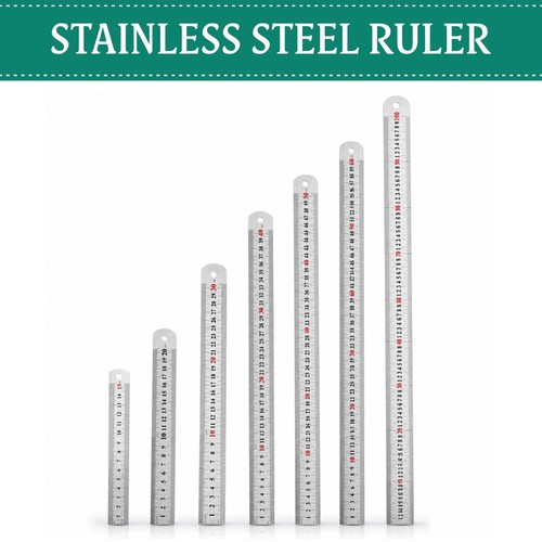 Stainless steel ruler - stainless, 15-100cm