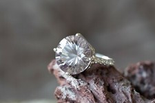 Blueberry Quartz & White Topaz