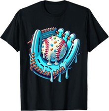 Baseball Drip Design Ice Cream