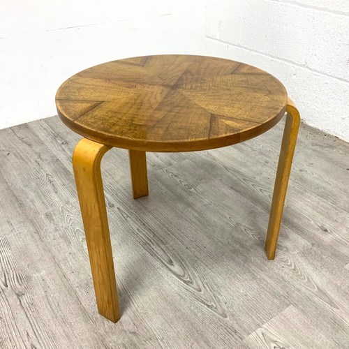 1930s vintage walnut stool - vintage,