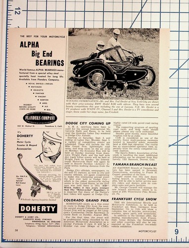 1960s motorcycle magazine page - 1960s,