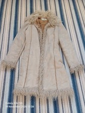 Vintage Faux Suede Afghan Coat