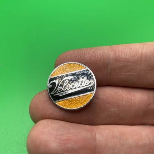 Motorcycle pin badge - badge, velocette