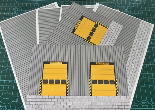Scale diorama block and - 1/43,