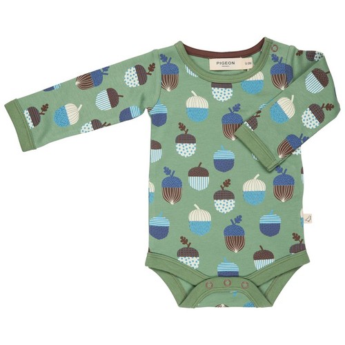 Pigeon organics bodysuit green - pigeon,