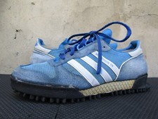 Vintage ADIDAS Marathon TR Trainer Classic Blue Yugoslavia Sz :- UK 9.5 | US 10