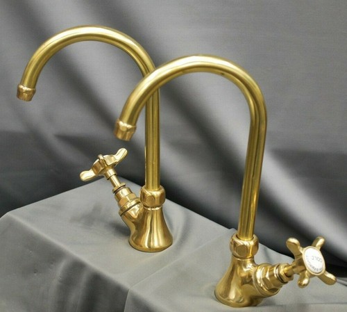 Brass taps ideal belfast sink - brass,