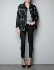 ZARA STUDIO GREY ANGORA WOOL JACKET COAT SIZE M (ONE SIZE) NEW EXCLUSIVE