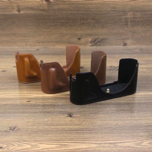 Leather camera half case for - half,