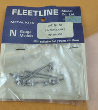 Fleetline Models Co Cat No. N5 N Gauge Station Lamps - Bagged
